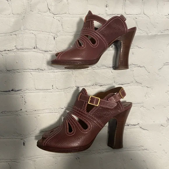 Chie Mihara retro leather heels - Picture 3 of 9